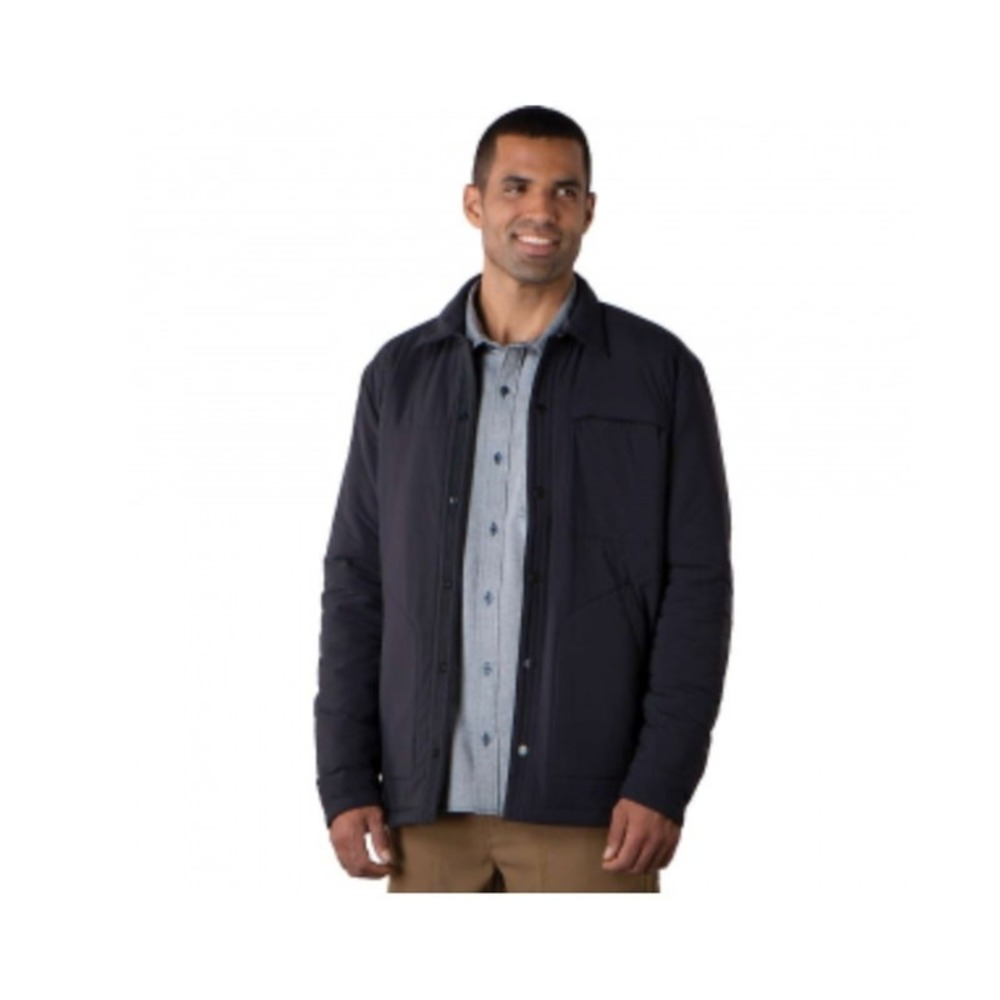Toad & Co EUC Aerium Shirt Jac Insulated Snap Front Shirt Navy Jacket men M